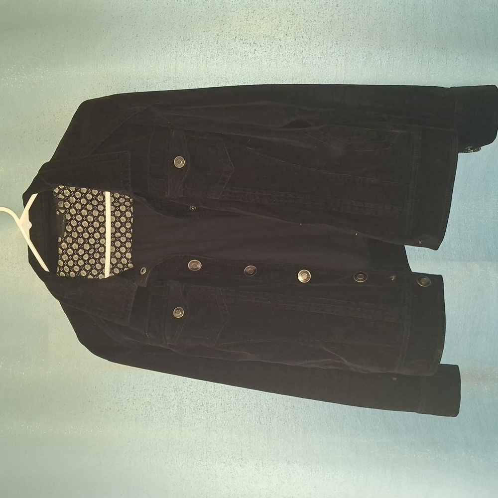 Tribal Black Chord Jean Style Jacket‎